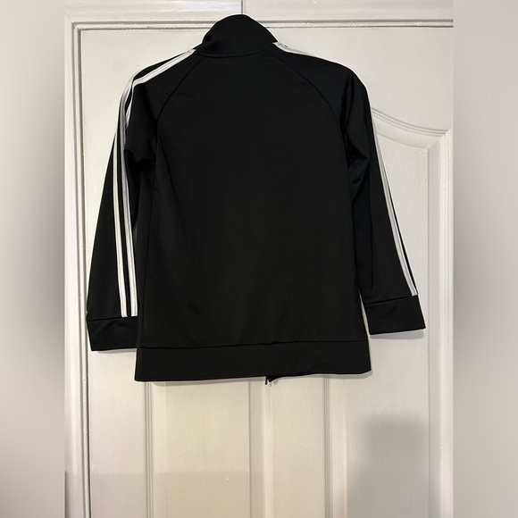 Adidas unisex Athletic Sport Tricot Bomber Jacket, Black Big Kid M 10/12 - Picture 9 of 11